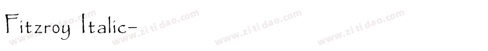 Fitzroy Italic字体转换